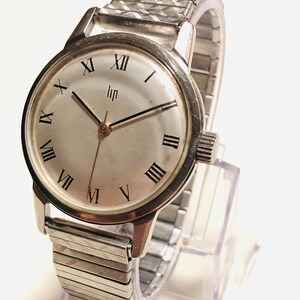 Montre Bracelet LIP Mécanique Vintage - Pour Homme - Gris - Fonctionne - Occasion