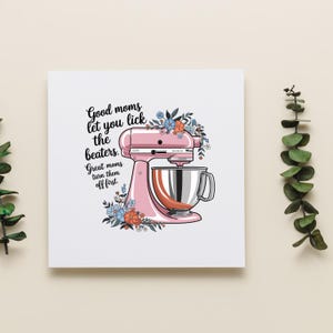 Lustige druckbare Muttertagskarte gute Mütter lassen Sie die Klopfer lecken Digitaler Download für Mamas Geburtstagsgeschenk oder Muttertagsgeschenk