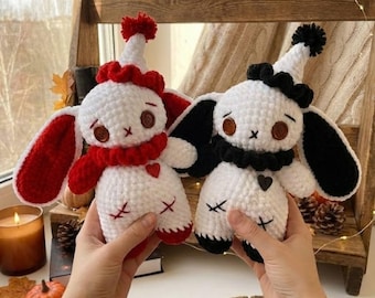 Yuki Cross Rabbit Plush – Inspired by Vampire Knight – Gothic