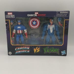 2025 Captain America und Venom Marvel Legends Series Gamerverse Actionfiguren Bild 1