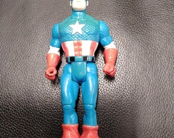 90s ビンテージ キャプテン・アメリカ フィギュア トイビズ社 ヴィンテージ 1990 マーベル - キャプテン・アメリカ アクション
