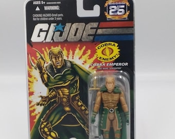 Serpentor Gi Joe 25th anniversary on card