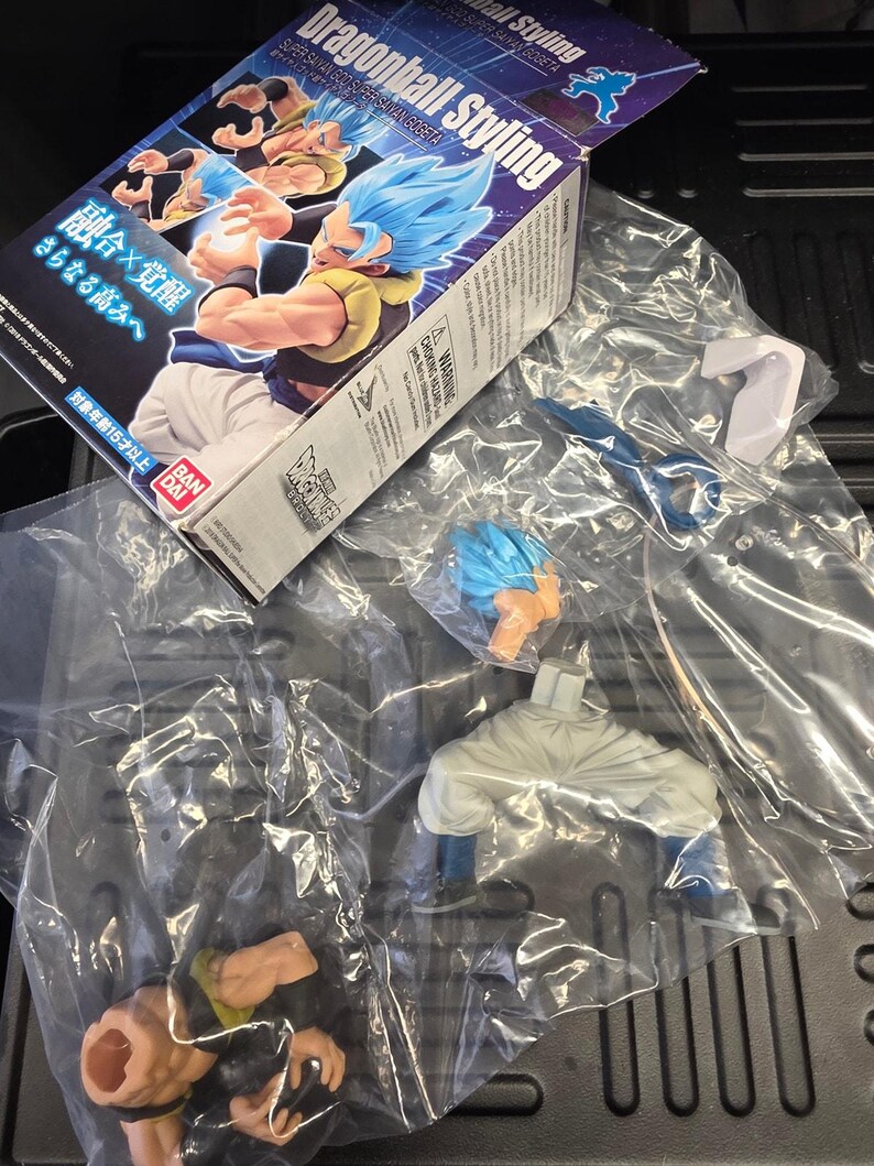 2018 Super Saiyan God Gogeta Dragon Ball Styling Bandai PVC figure image 5