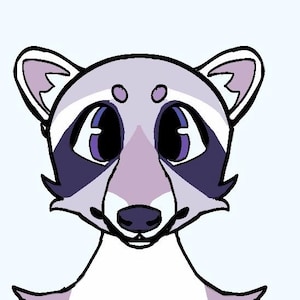 Digital Purple Racoon Adopt