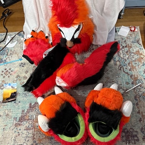 Bearded Vulture Inspired Fursuit