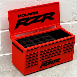 Porta biglietti da visita e portapenne ispirato al Polaris RZR – Mini organizer da scrivania per attrezzi