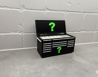 Custom! Toolbox Business Card and Pen Holder – Mini Tool Chest Desk Organizer