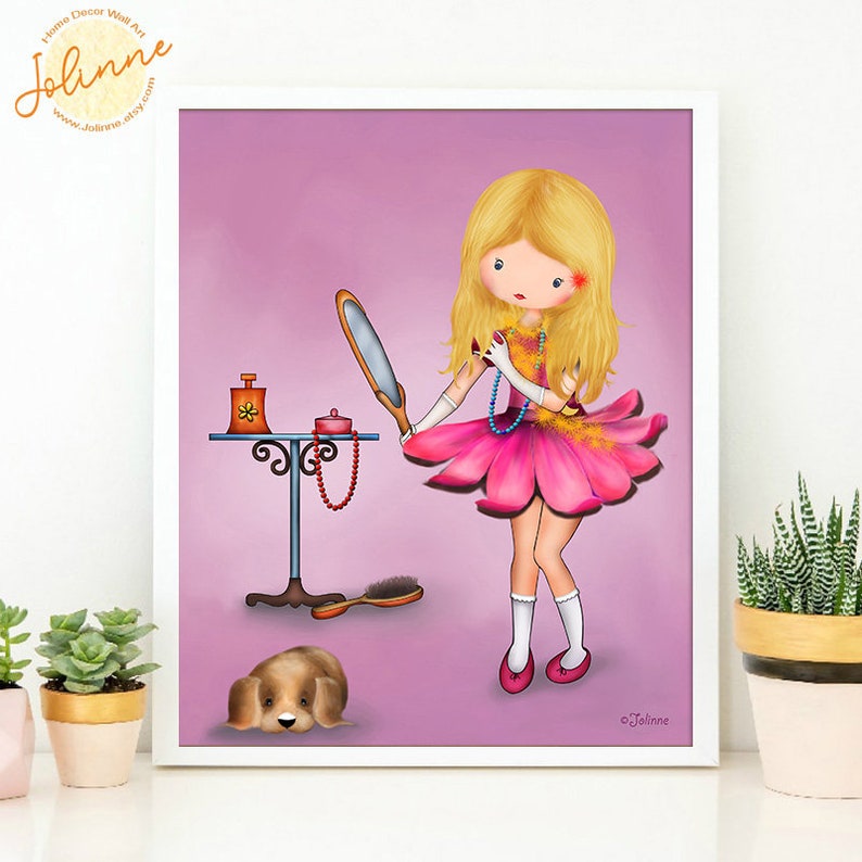 girls room art print
