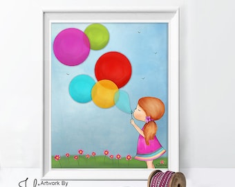 Girls Nursery decor,Kids room wall art,Nursery decor,Girls room picture,children's room prints,Childrens room decor