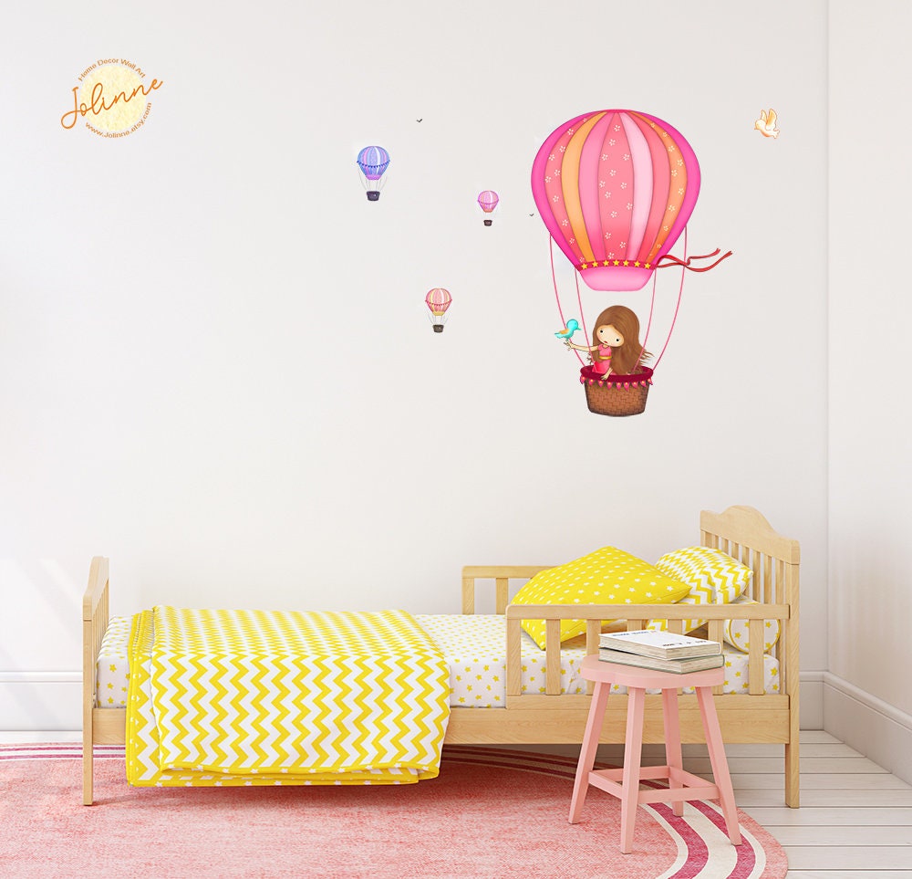 Wall Decal Hot Air Balloon Nursery decals hot air balloon Etsy
