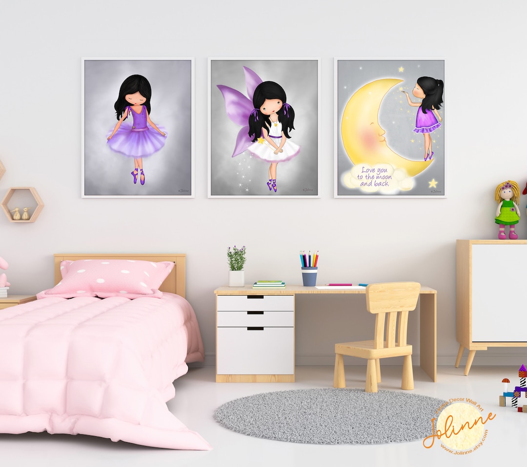 3 Set of Prints for Girls Room,girls Room Posters Set,,granddaughter Bedroom Art, Pictures for ...