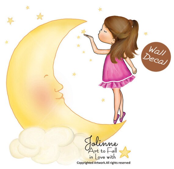 Baby Nursery Wall Stickers personalized wall decals girls Etsy