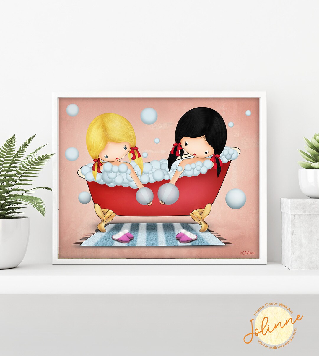 Kids Bathroom Wall Decor,girls Bathroom Art,poster for the Bathroom ...