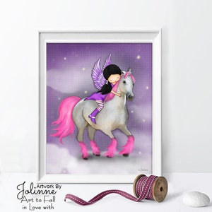 Posters for girl room,toddler girl bedroom decor,Unicorn girls room ,poster for the nursery,Young girl room decoration,children&#39;s room art
