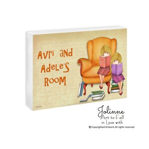 Kids reading name sign,preschool sign,toddler decor girl,Teacher sign,Teacher room sign,Reading books sign,Teacher room name sign