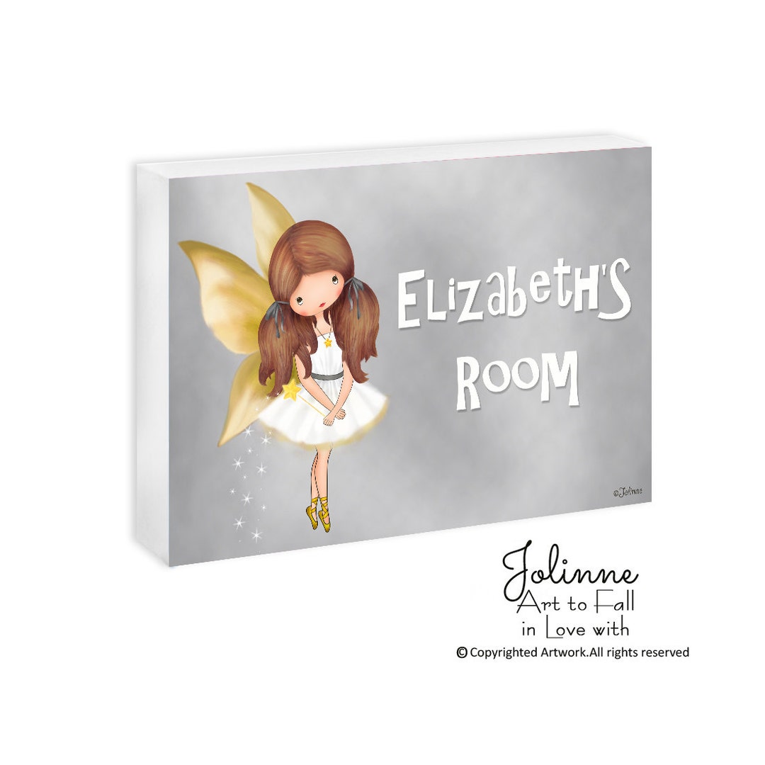 Personalize Room Sign Girl Plaque,angel Plaque,angel Name Sign,custom ...