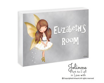 Personalize room sign girl plaque,angel plaque,angel name sign,Custom angel wall plaque,angel newborn girl name sign,angel for toddler wall