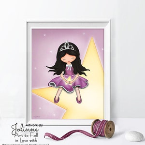Princess bedroom decor,Princess posters for girls bedroom,11x14 print girl room,baby girl nursery decor,girls room pictures