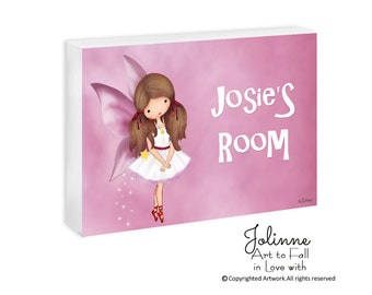 Fairy personalized door signs,Fairy girl door sign,Fairy nursery name sign,Fairy custom kids name sign,Fairy Baby Name Sign,kid room sign