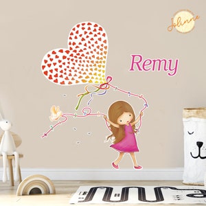 Girls room wall stickers