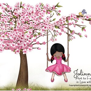 cherry blossom wall decal girls bedroom