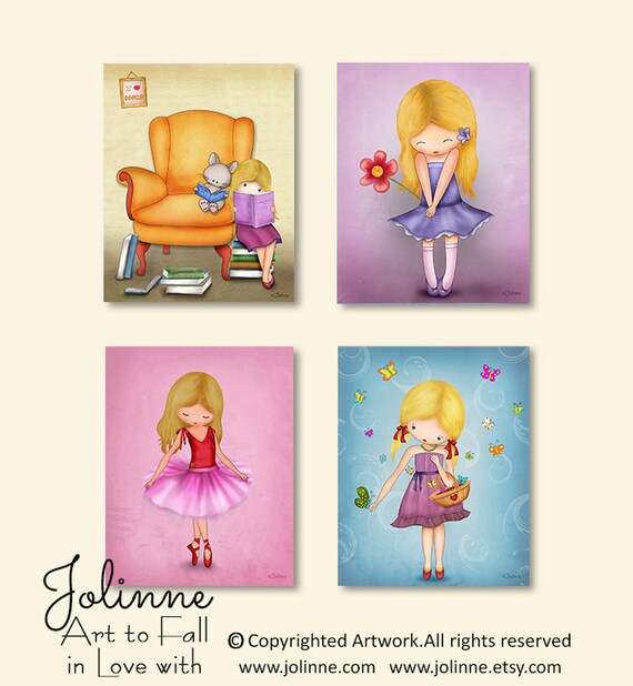 Personalized baby girl art kid wall decor art posters for Etsy