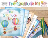 Gratitude kit for kids,activity kit for kid,Printable kit for kids,Home activity girls,Childrens coloring pages kit,Gratitude kit for kids,