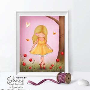 Baby room wall decor girl,Ballerina art print,Baby girl room decor,Ballerina gift for girl image 1