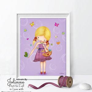 Little girl room decor,art for little girl room,kid wall art girl,nursery wall art,artwork for kids room