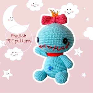 Scrump Amigurumi Crochet Pattern: Lilo & Stitch Inspired Doll (PDF Download)