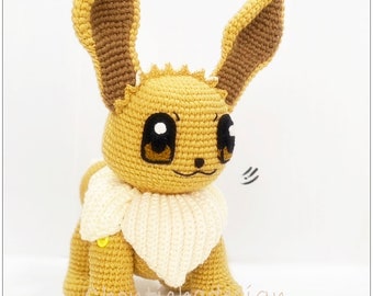 Eevee 12 inches - PDF amigurumi crochet pattern