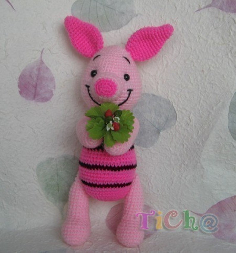 Piglet pink 12inches PDF amigurumi crochet pattern image 5