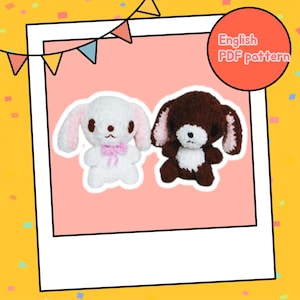 Softy Bunnies Crochet Pattern: Amigurumi Plush Toy (PDF Download, 6 Inch Bunny Tutorial)