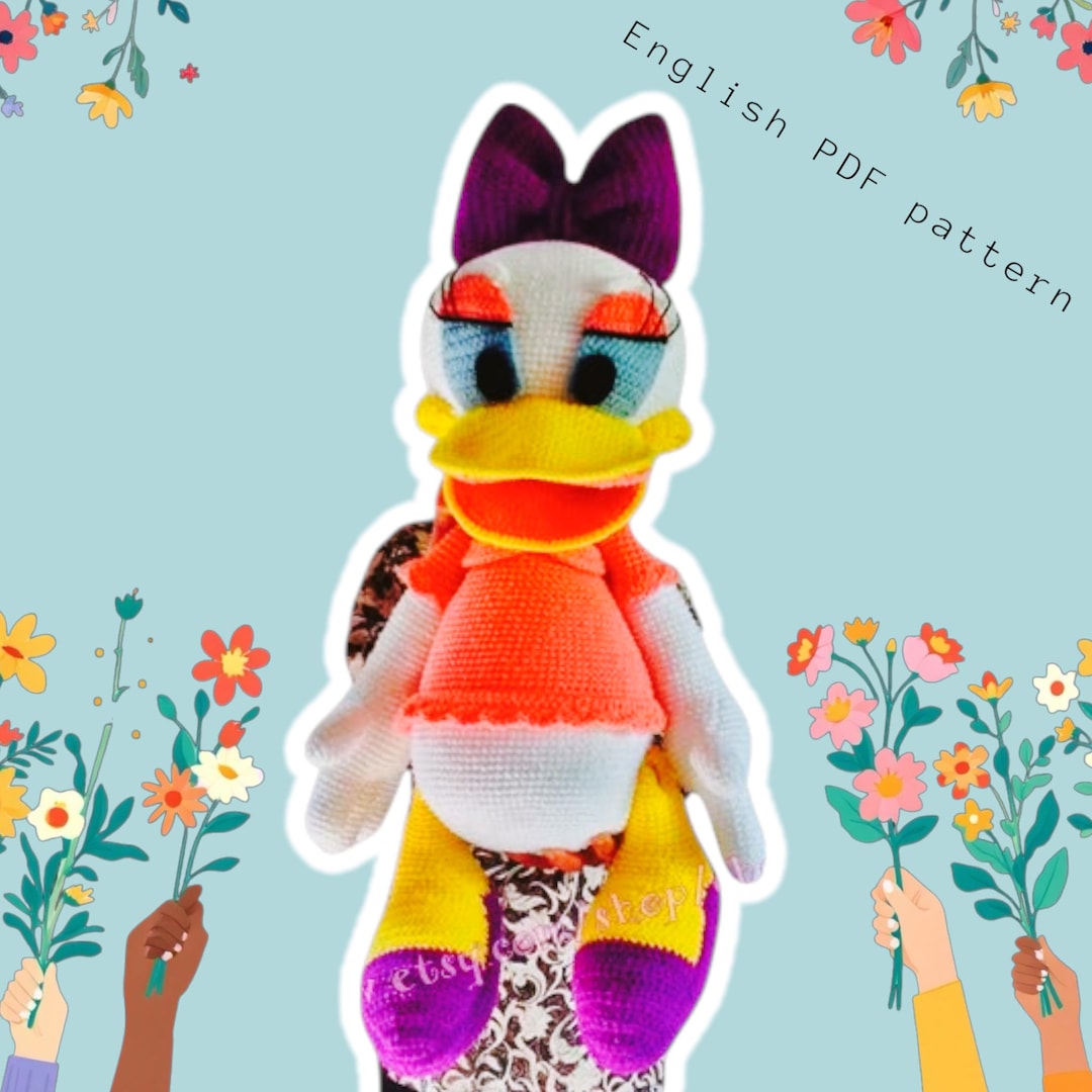 Peluche Amigurumi Daisy Disney Peluche Peluche Au Crochet Inspirée