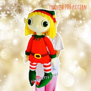 Elf Girl Amigurumi Crochet Pattern PDF | 32 Inch Large Doll Tutorial | Fantasy Plush Toy Digital Download
