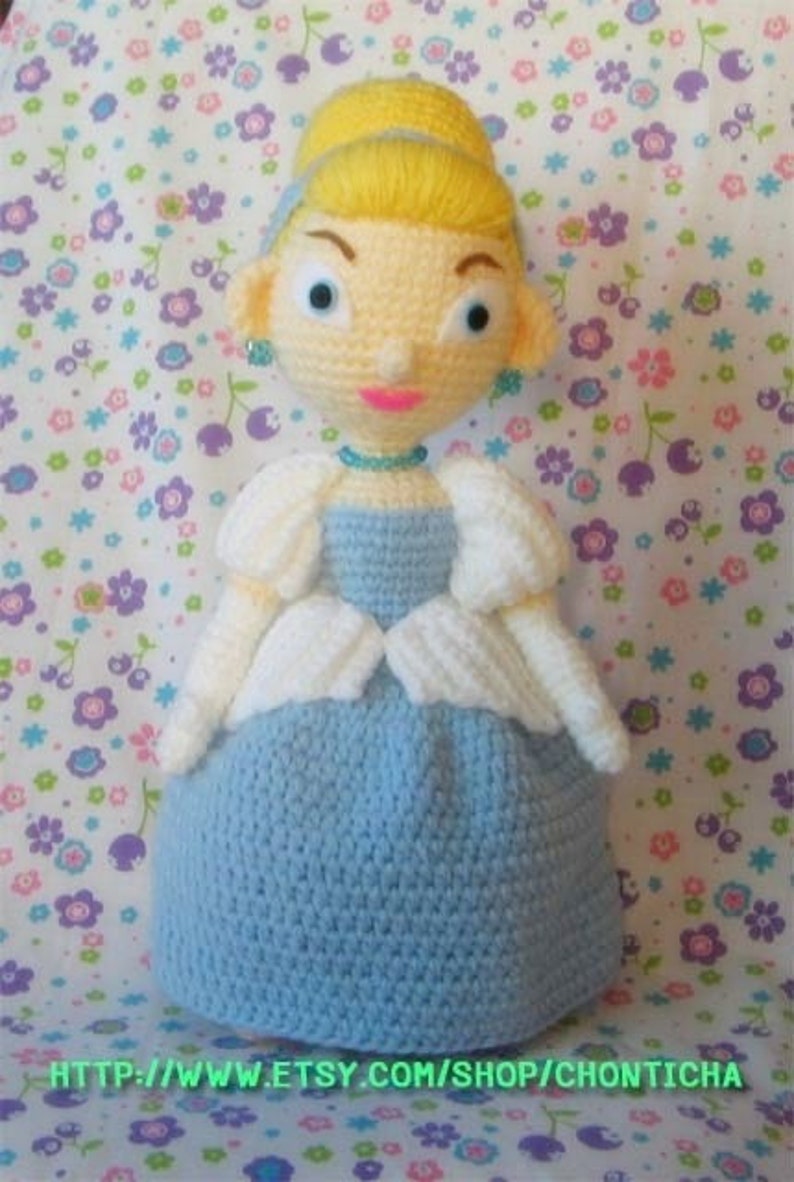 Dolly Cinderella 15 inches PDF crochet pattern image 1