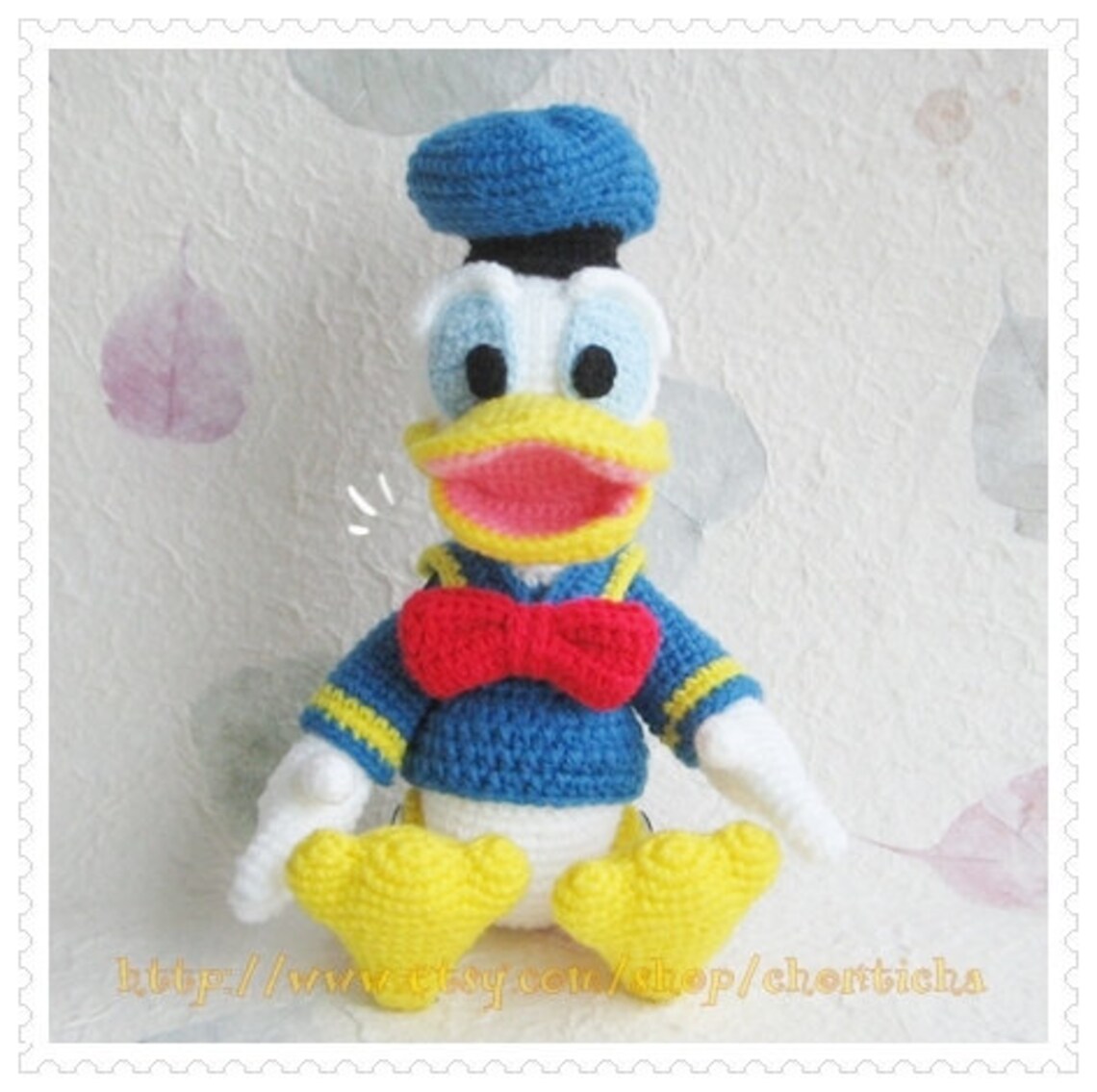 Donald Duck 8.5 Inches PDF Amigurumi Crochet Pattern Etsy