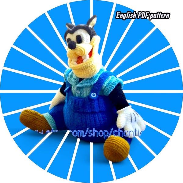 Patrón de crochet para amigurumi Pete de 22 pulgadas: términos de EE. UU. (Descarga PDF)