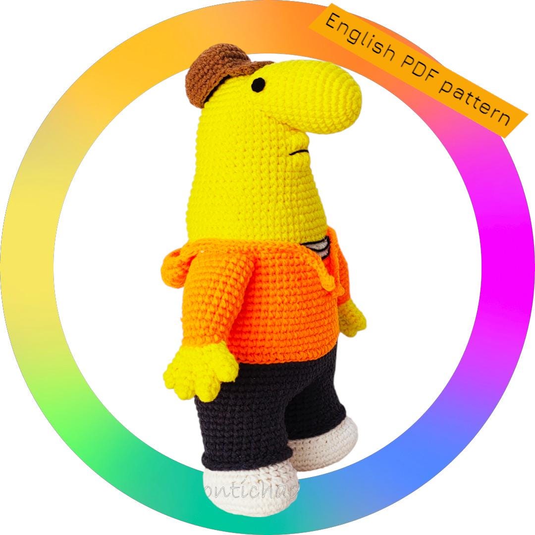Smiling Friends Crochet Pattern Bundle – 5 PDF (pim, Charlie,alan