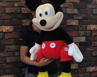 Mickey Mouse 35 inches - PDF amigurumi crochet pattern