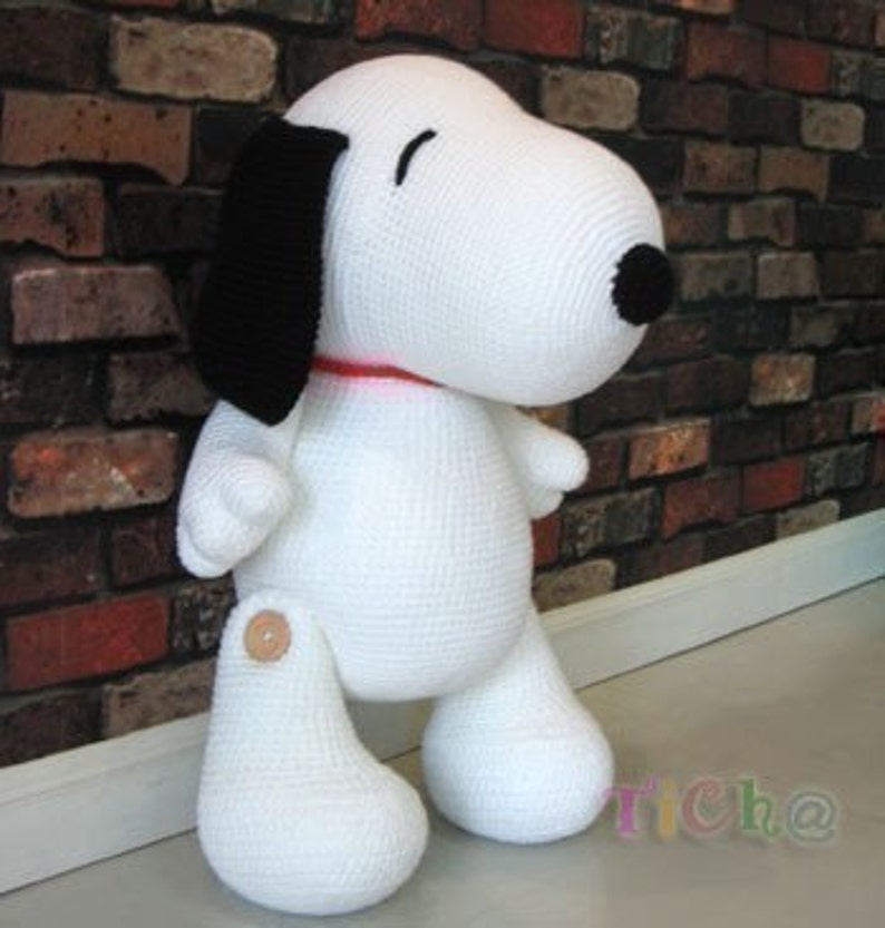 Snoopy dog 27 inches PDF amigurumi crochet pattern image 4