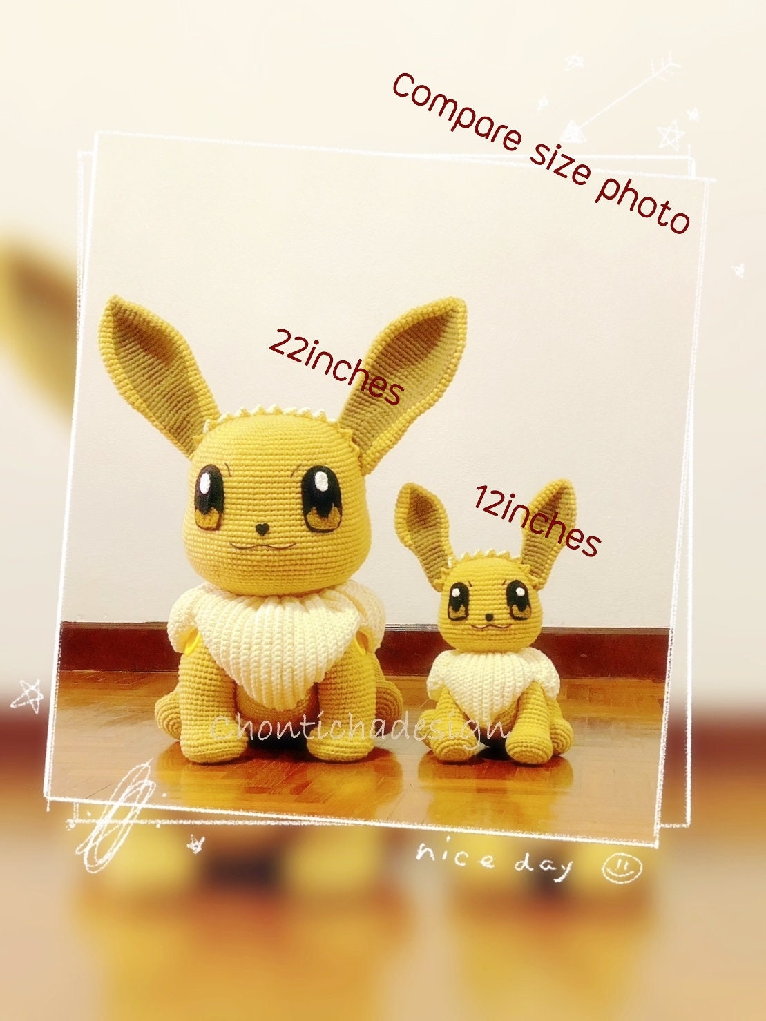 イーブイの編み図 - ポケモン進化キツネにインスパイアされた - 12
