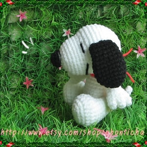 Snoopy 5 inches PDF amigurumi crochet pattern zdjęcie 5