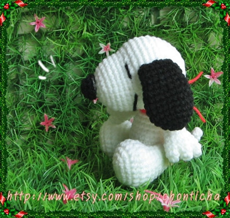 Snoopy 5 inches PDF amigurumi crochet pattern zdjęcie 5