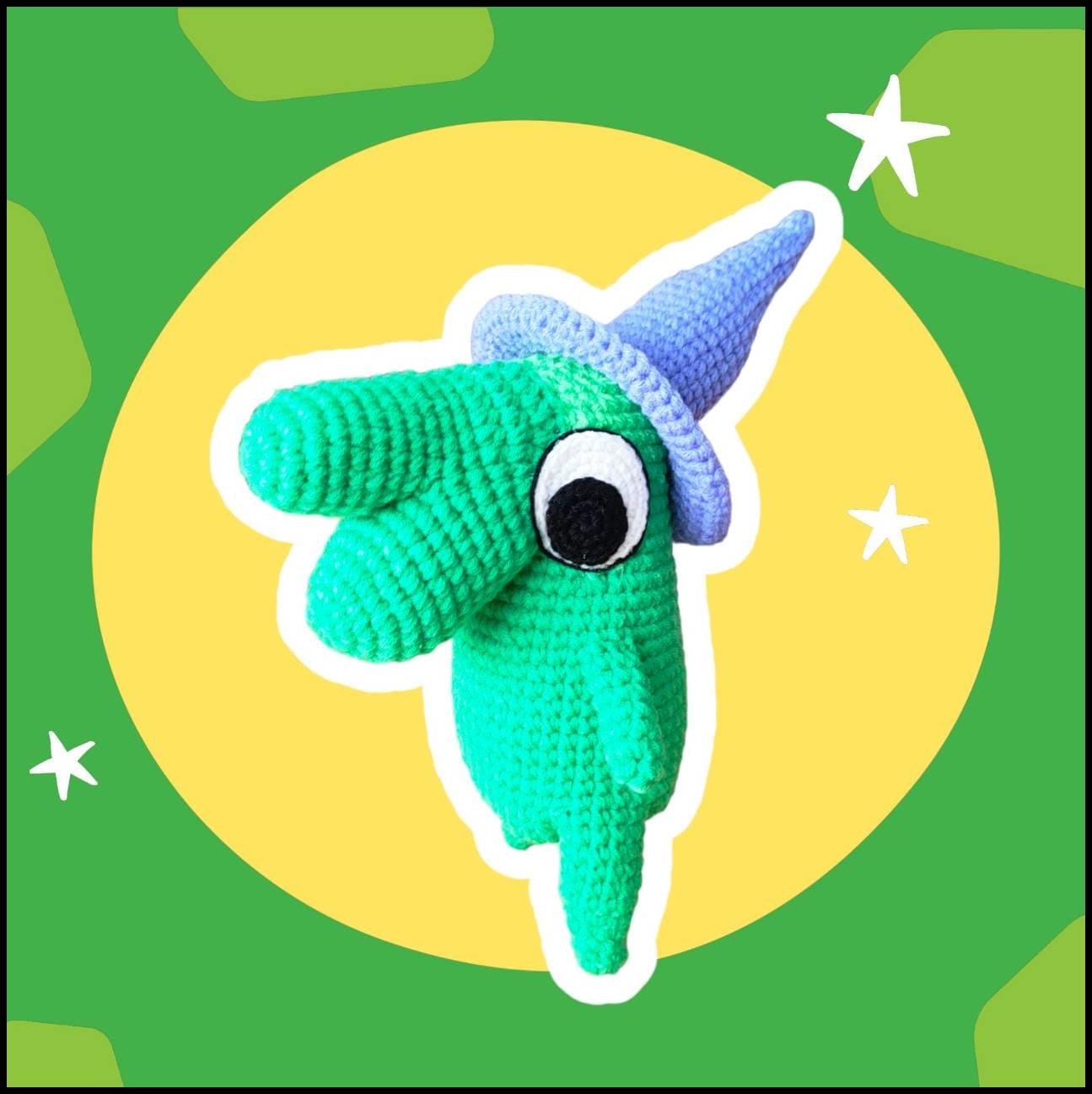 Glep Amigurumi Crochet Pattern: Smiling Friends Plush Doll (PDF