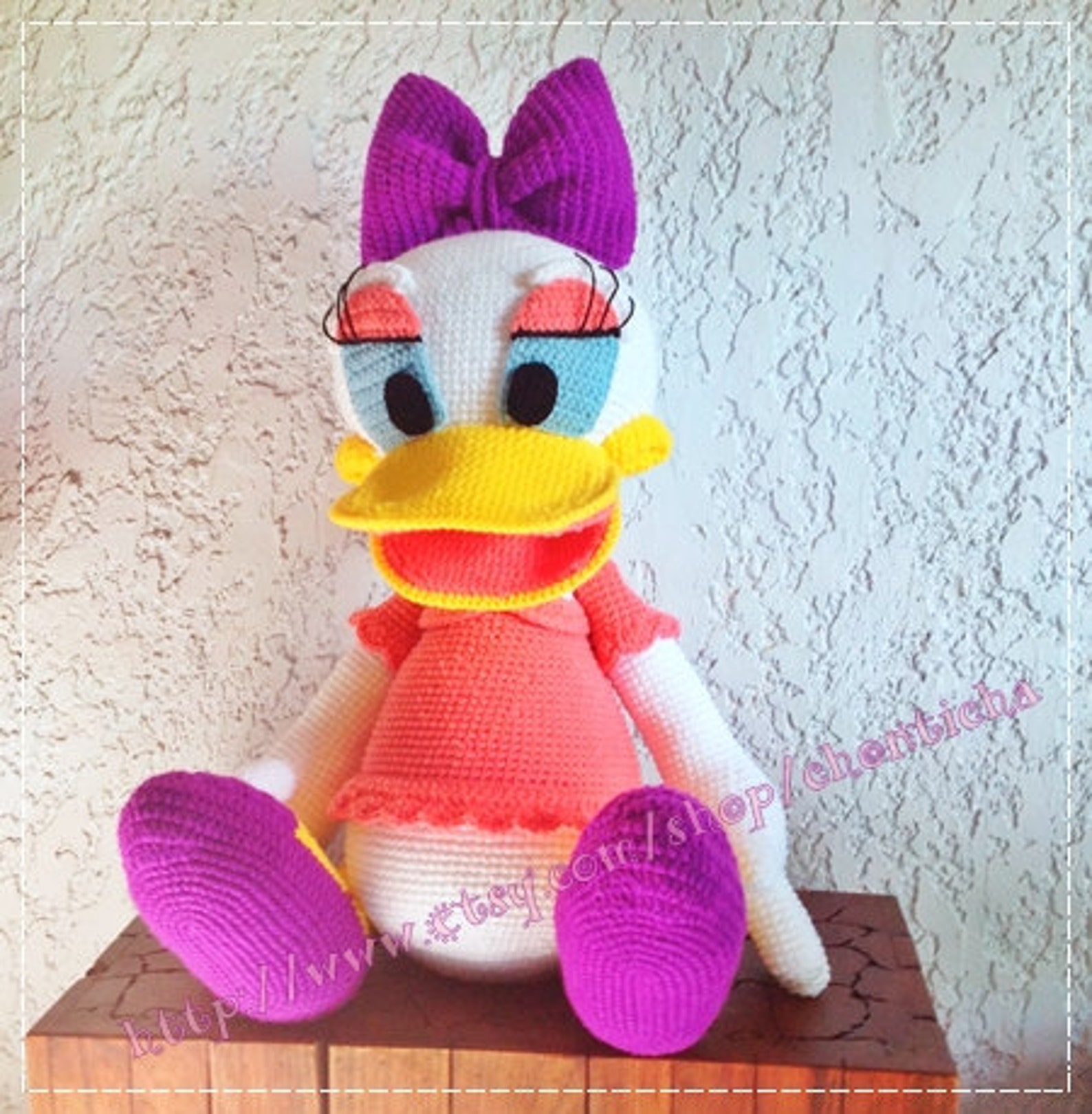 Daisy Duck 30 inches PDF amigurumi crochet pattern Etsy