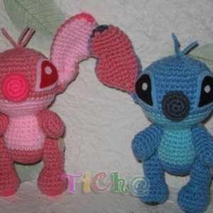 Stitch super lindo PDF patrón de ganchillo amigurumi imagen 3