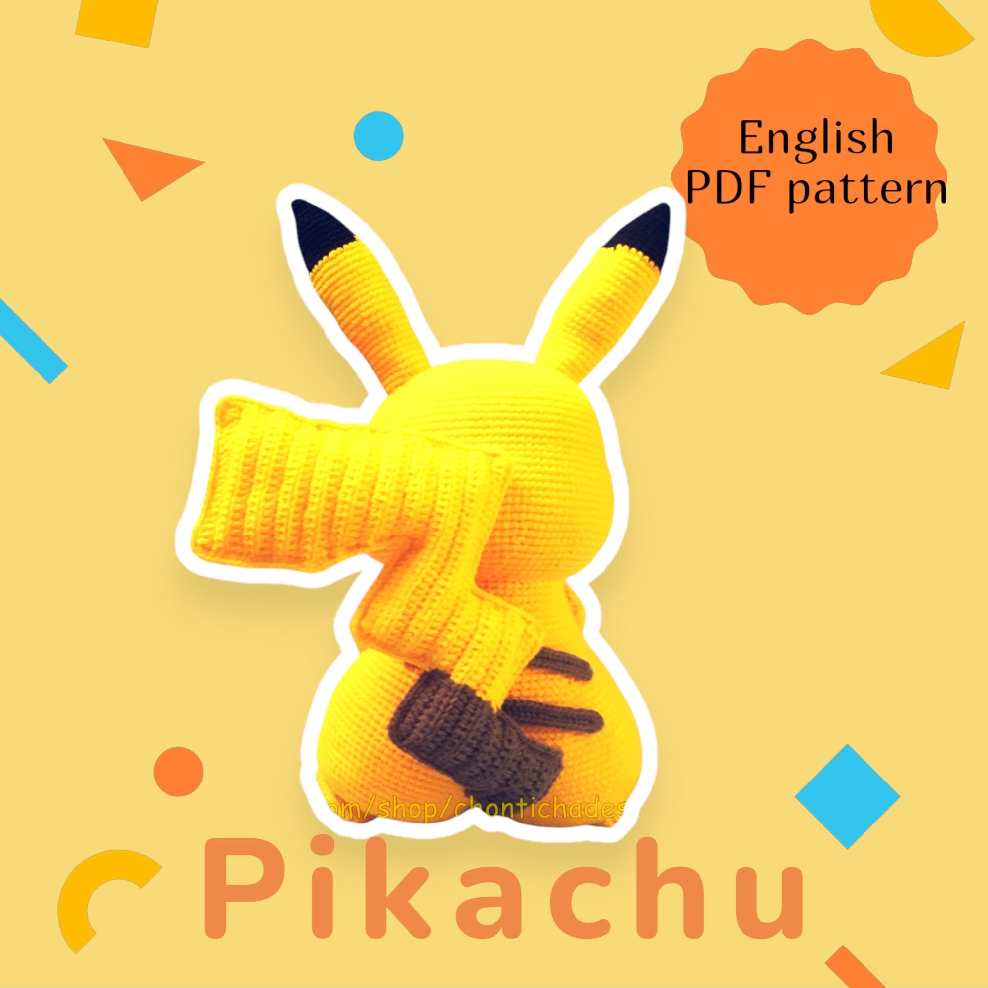 専用ピカチュウ かぎ針編み衣装 ぬいぐるみ ピカチュウのかぎ針編みパターン | 22インチポケモンぬいぐるみ（PDF