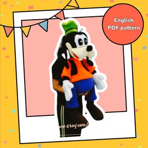 Goofy Amigurumi Crochet Pattern: 40-inch PDF