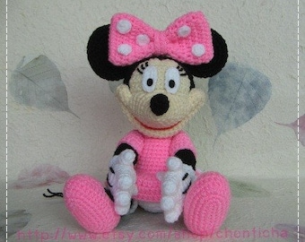 Minnie Mouse 10 inches - PDF amigurumi crochet pattern